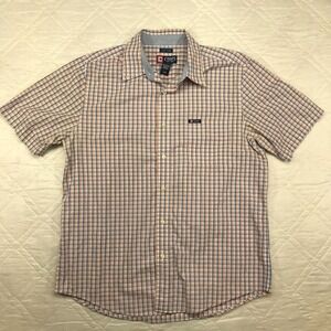 Chaps‎ easy care blue and red plaid SS dress shirt large
